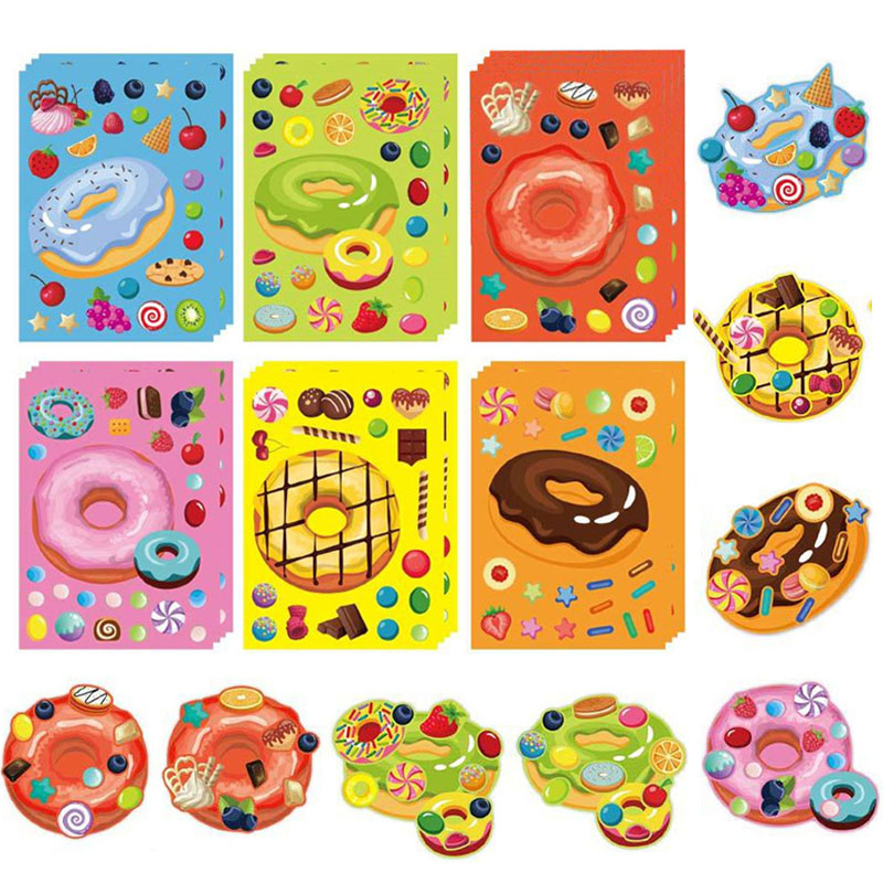Make a Face Donut Stickers for - đánh giá và giá Art Craft For Toddlers
