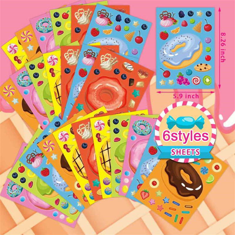 Make a Face Donut Stickers for - đánh giá và giá Art Craft For Toddlers