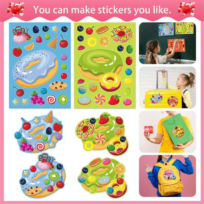 Make a Face Donut Stickers for - đánh giá và giá Art Craft For Toddlers