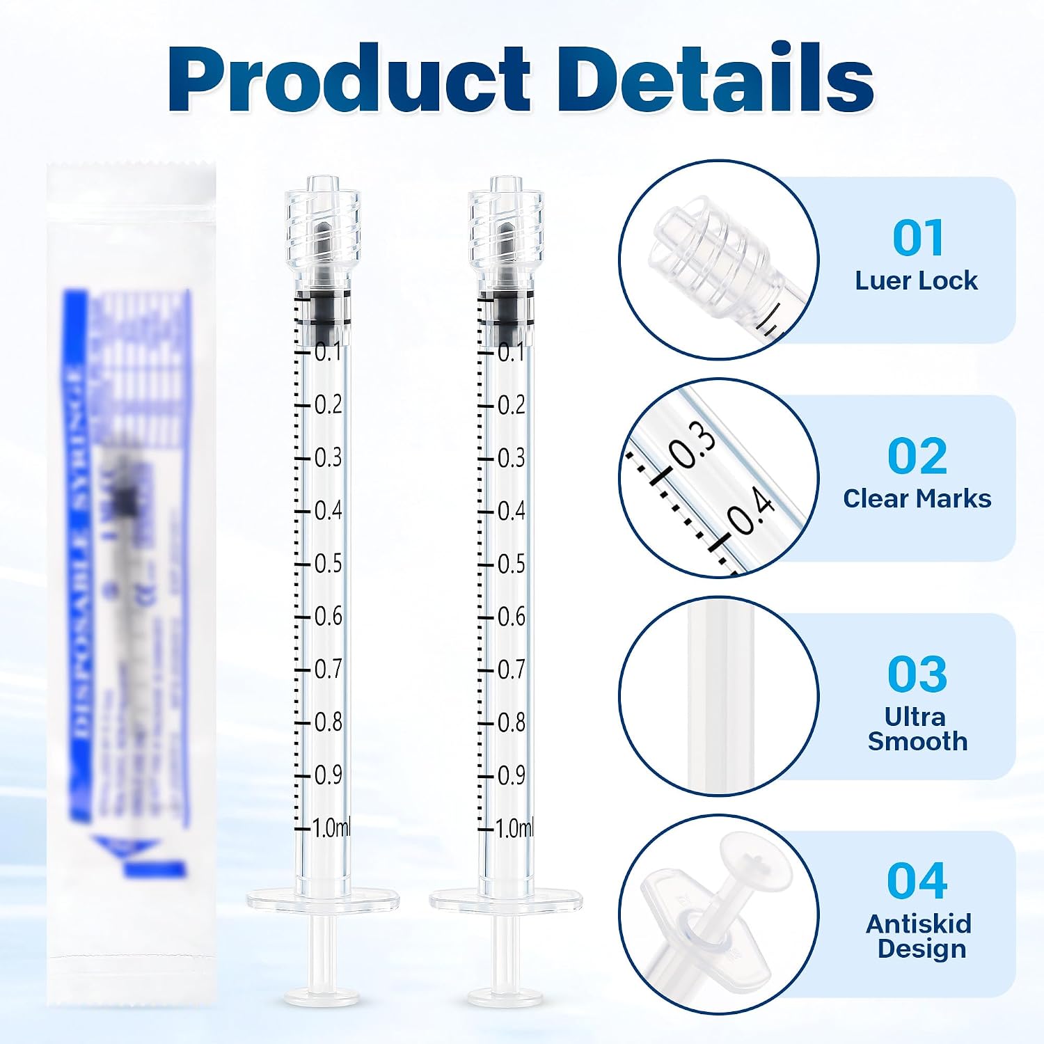 1ml Needle-Free Luer Syringe I - đánh giá và giá Art Craft Store